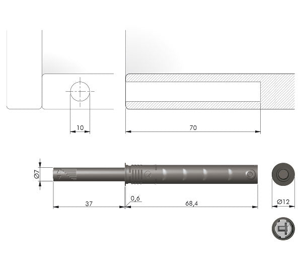 ITALIANA - Kpush TECH Tersembunyi Dengan Magnet