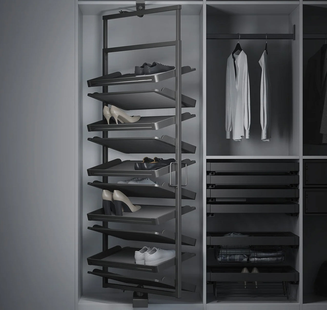 IDF - Compacta Revolving Shoe Rack
