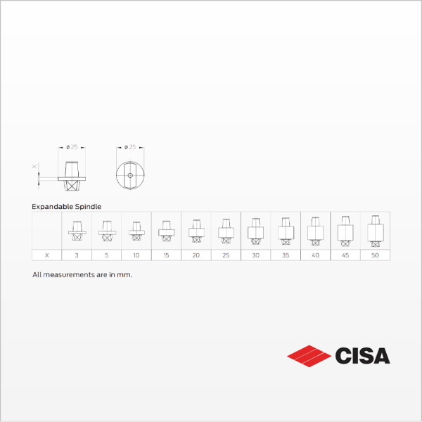 CISA - Floor Hinge F5003.90 HO EN 3