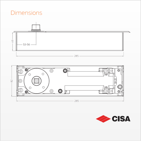 CISA - Floor Hinge F5500.90 HO EN 1-4