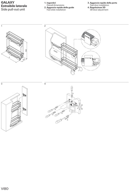 VIBO - Pull Out Bottle Rack Galaxy