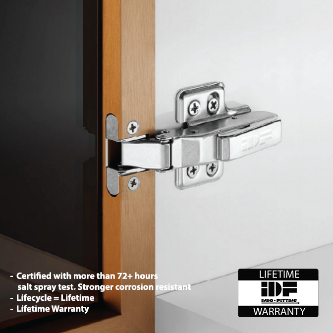 IDF - Essenta Aluminium Hinge 105° (isi 2pcs)