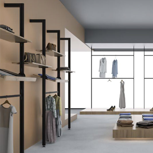 IDF - Alu Space Mounted on the wall Open Storage System Aluminium