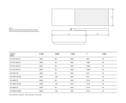 ATIM - Breakfast Top Sliding table top for the kitchen