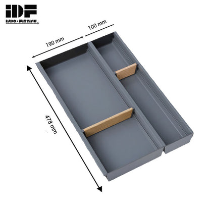 IDF - Compacta Aluminum Cutlery Tray