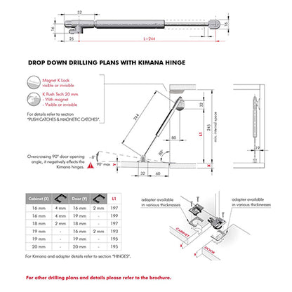 ITALIANA - Kraby Drop Down (isi 2pcs)