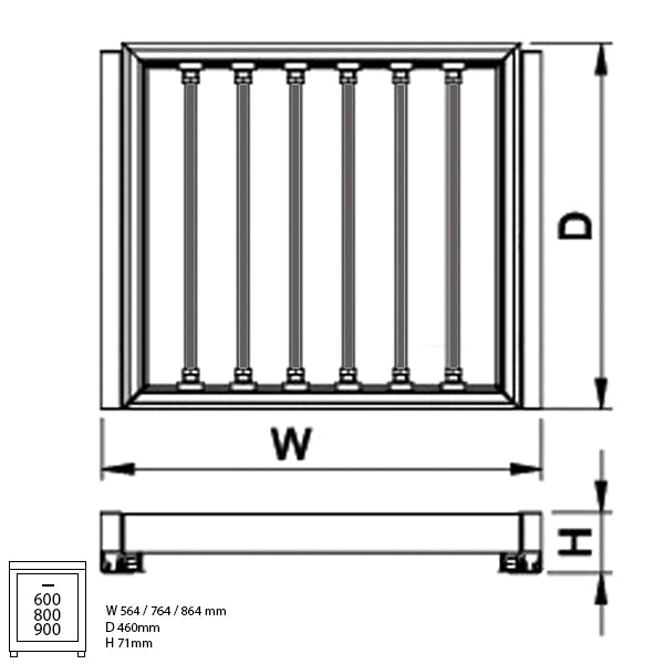 IDF Compacta Rak Celana dan Kotak Pemisah custom image