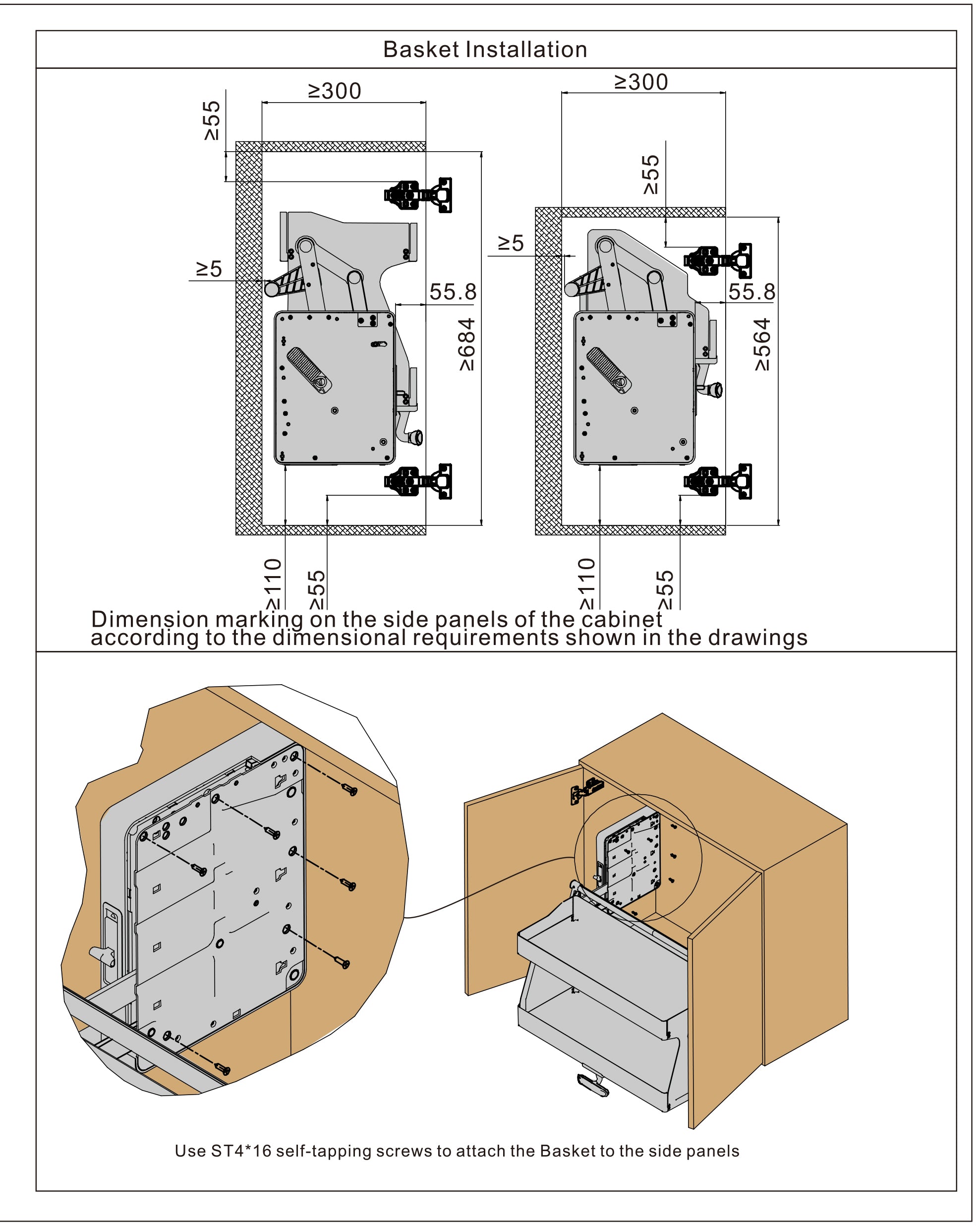 IDF - Compacta T-Pull Down Double Layers Lift up System custom image