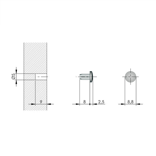 ITALIANA - Bi-Material Door Buffer