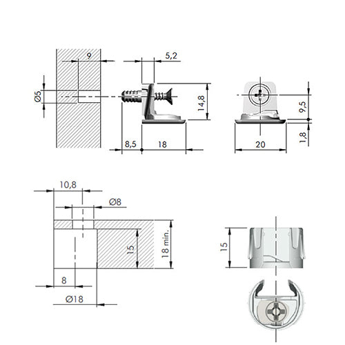 ITALIANA -Shelf Support PK2