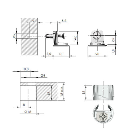 ITALIANA -Shelf Support PK2