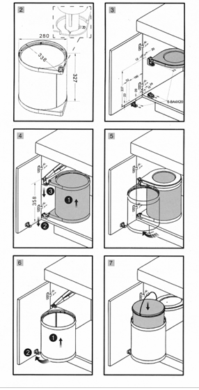 IDF - Compacta Revolving Single Trash Bin 14L custom image