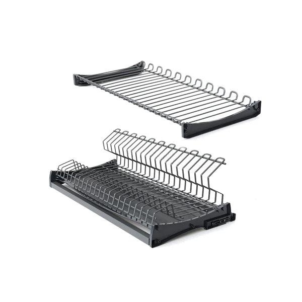 IDF - Compacta Steel Dish Rack Iron Grey - Kitchen Cabinet Organizer 600/900mm